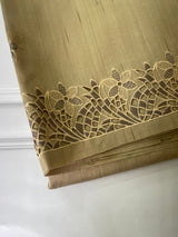 Matka cutwork Tussar silk saree  MTS6580