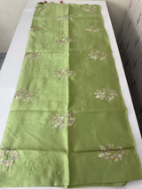Tussar finish soft silk saree with thread embroidery MTS568 Green