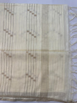 Soft blended tussar saree  MKT121 (5) - Cream