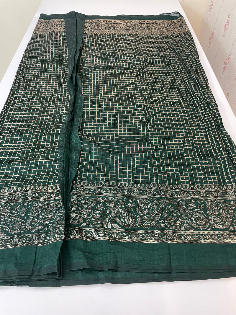 Chiffon saree with foil prints - MS7611