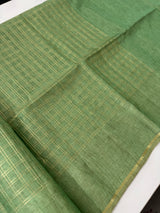 Tussar mix Semi silk saree with small zari weaving MSS8925