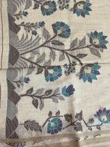 Jamdani silk Cotton Saree with blouse MS12552