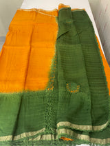 Chiffon georgette saree with crochet work - MS7633
