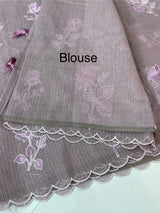 Silky kota embroidery saree 
MSK890 Mauve