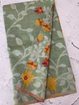 Jamdani silk Cotton Saree with thread work  MSJ787