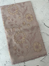Soft Pashmina saree with organza Applique work MSH253