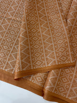 Bhagalpuri Semi tussar saree MS871- HoneyOrange