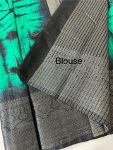 Tie & Dye semi silk sarees  MSS9876