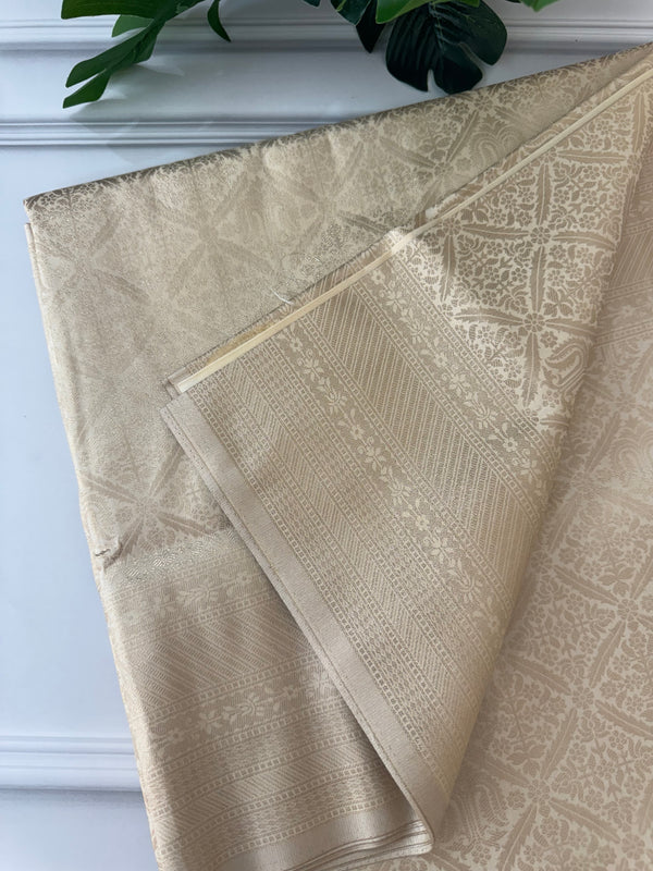 Banarasi semi katan saree MBWS123 Offwhite