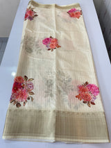 Semi silk saree with digital prints MSR671