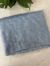 Glass Organza saree with thread work - MCW889