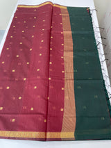 Maheshwari silk cotton saree with zari weaving MMJ764