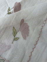 Kota silk cotton saree with applique work MS81789