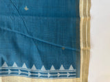 Jamdani Cotton Saree with contrast blouse MS12551