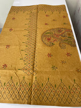 Kanta Handstitched Blended tussar silk saree MS15831