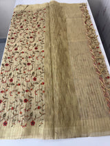 Tissue silk saree with embriodery MTTS89