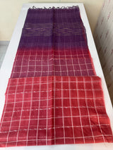 Semi Organza saree with checks - MSD634 (12)
