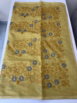 Soft silk cotton saree with embriodery MS8678