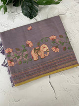 Cotton silk Saree with embroidery MSJ7666