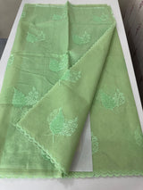 Kota Moonga checks Applique work saree  MSH278(3)