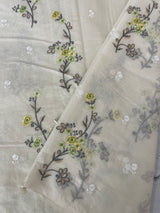 Mul chanderi embriodery saree MSH285
