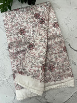 Art silk saree with embroidery SVPSMC • White