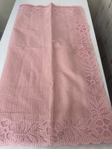 Mul chanderi saree with applique borders MSH111