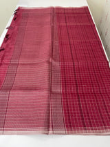 Semi silk saree in check pattern MSR699