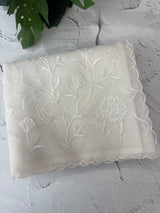 Organza saree with appliqué work - MSH192(5) White