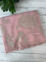 NetKota saree with tissue applique work MS15146 - PastelPink