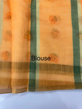 Semi linen saree with digital prints  MLS8765