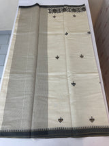 Blended tussar saree with embriodery - MSH1456