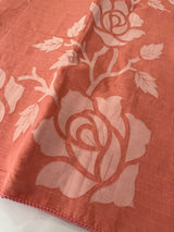 Soft mul chanderi saree with applique work- MSH200 Peach
