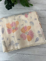 Soft Kota saree with prints and embroidery MSH154- Cream