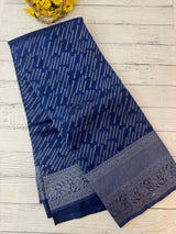 Soft chiffon Georgette saree - MS13321 Blue