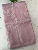 Blended Tussar silk saree with applique work- MSH193