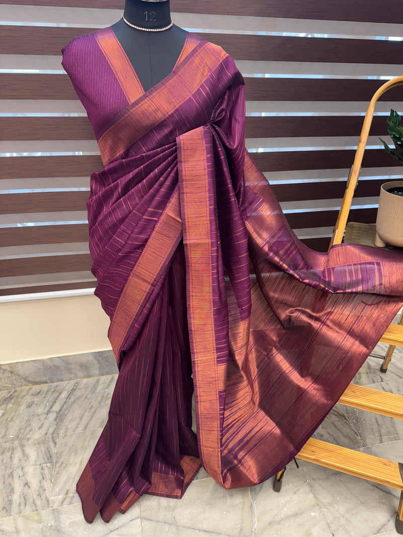 Semi Jute silk saree - MJKL765 VADAMALLI