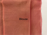Dual tone Crush silk Organza Applique work saree MS14567- DuskyPeachPink