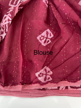 Semi soft silk saree with batik prints MSB555