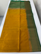 Soft silk sarees with contrast pallu & blouse MJL890