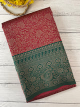 Brocade semi silk saree MS67443