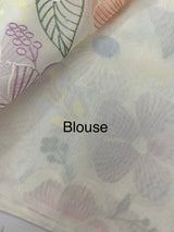 Viscose organza saree with thread work - MSH296 White