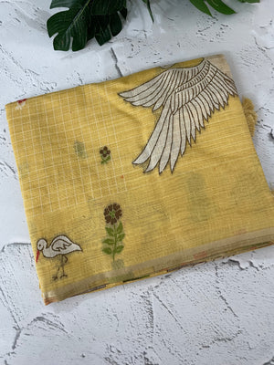 Jamdani silk Cotton Saree with thread work  MSJ790