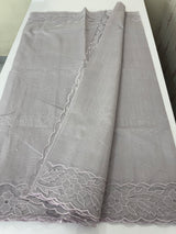 Mul chanderi saree with applique borders MSH111