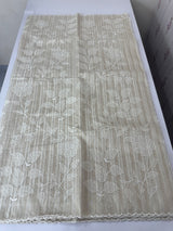 Mul chanderi saree with applique work MSH147- Offwhite