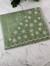 Cutwork Semi tussar saree MTSS674