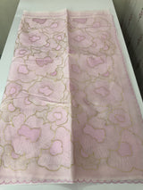 Viscose organza saree with thread work - MSH925 PastelPink