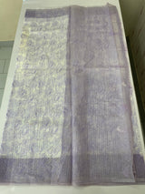 Ombre Kota Supernet saree with cross  embroidery MS1445