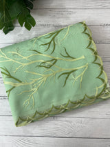 Kota silk embroidery saree  MSH125- Pista Green