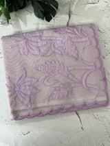 Moonga Kota checks saree with applique work MMC457 Lavender